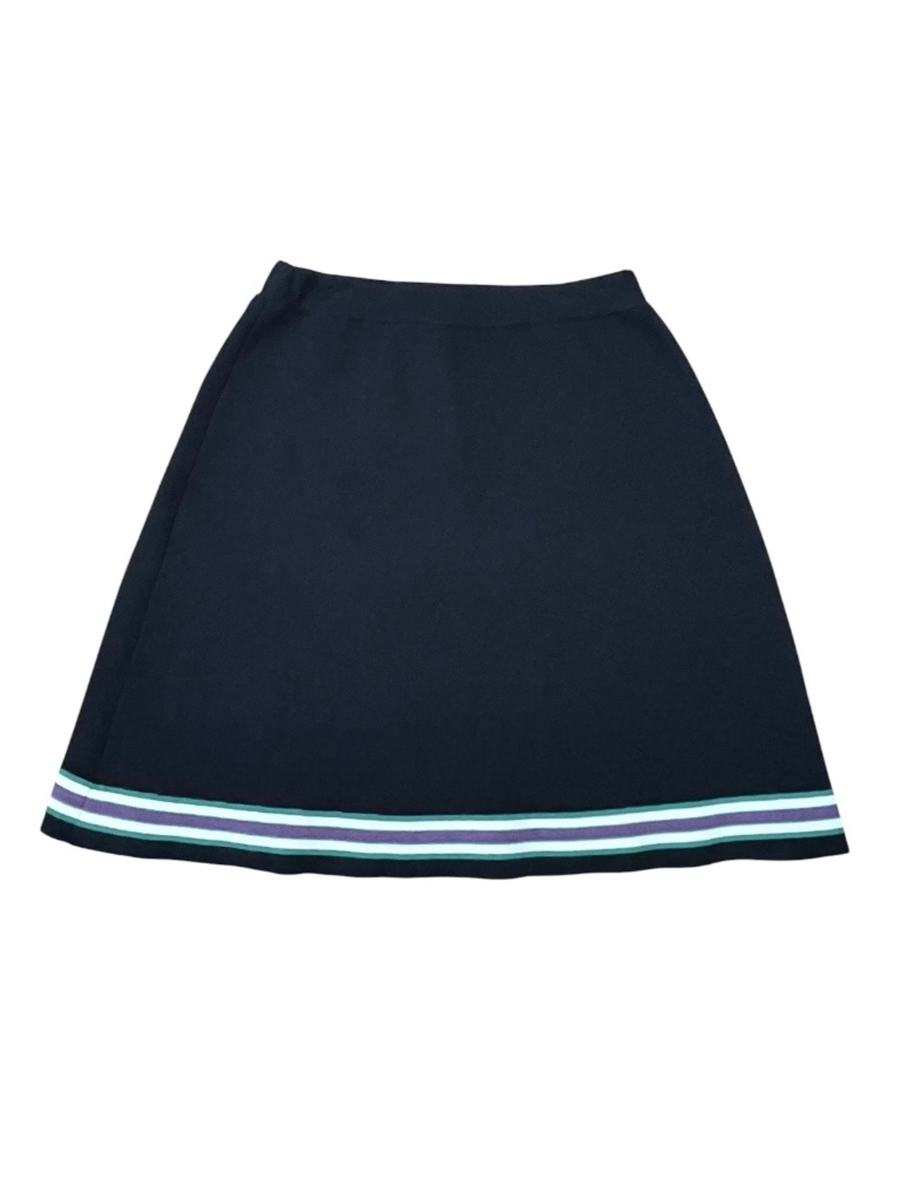 Sandro Women's Elodie Striped Crossover Skirt Noir - Picture 4 of 10